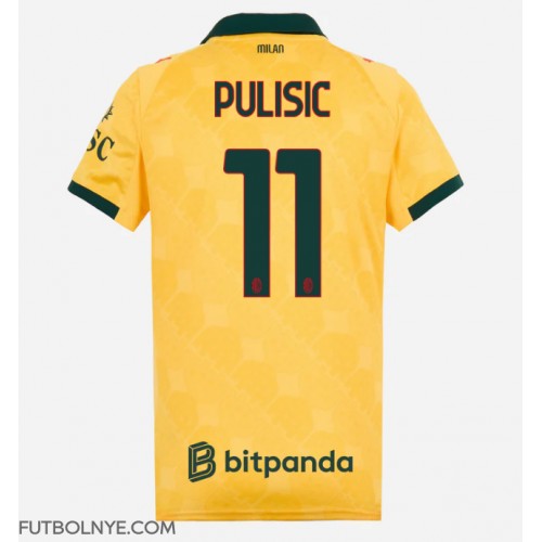 Camiseta AC Milan Christian Pulisic #11 Tercera Equipación para mujer 2025-26 manga corta